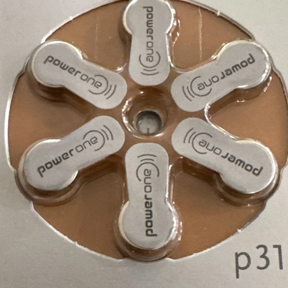 30 Power One Size P312 Hearing Aid Batteries 5 Packs Of 6 New Made In‎ Germany